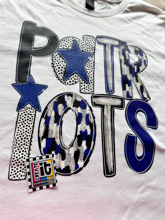 Star Dot with name shirt softstyle cotton