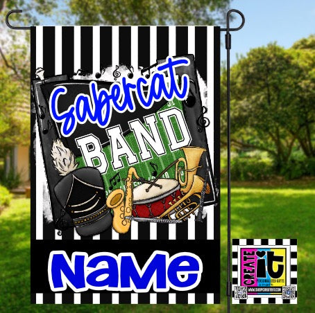 Custom Garden Flags- band