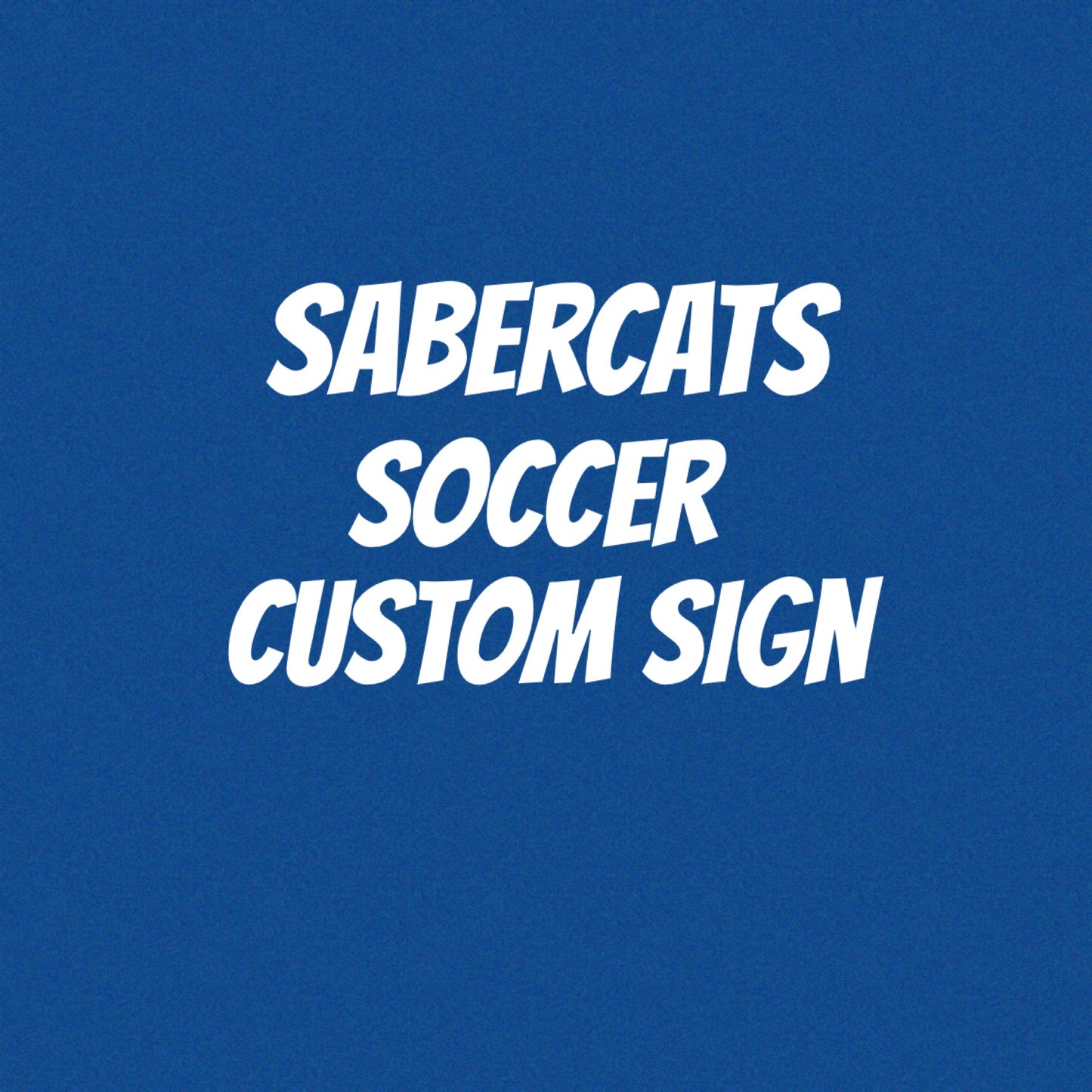 Custom order Sabercat Soccer 12inch