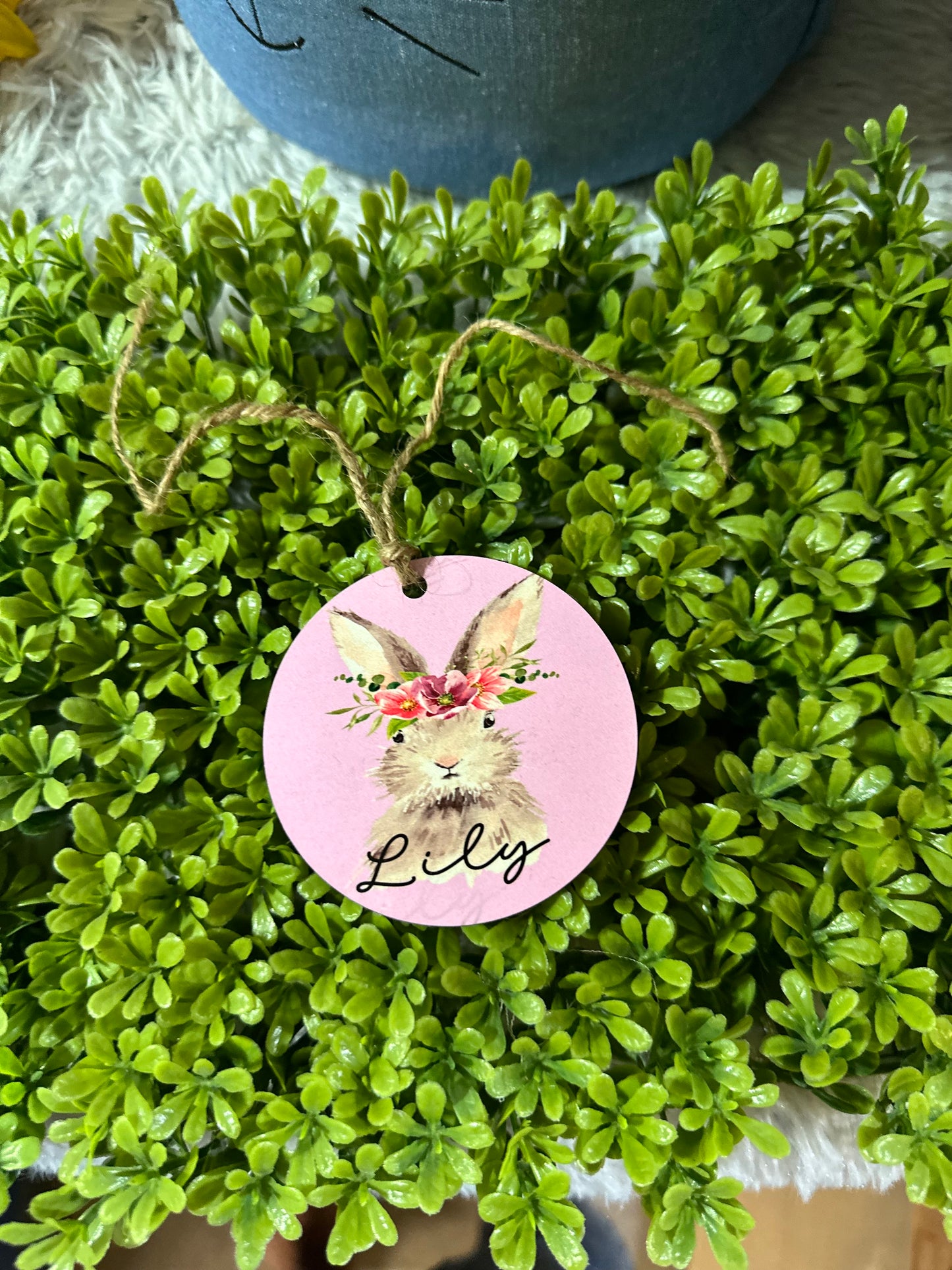 Pink Bunny tag