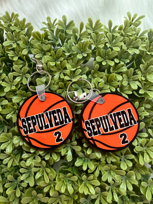 Basketball keychain