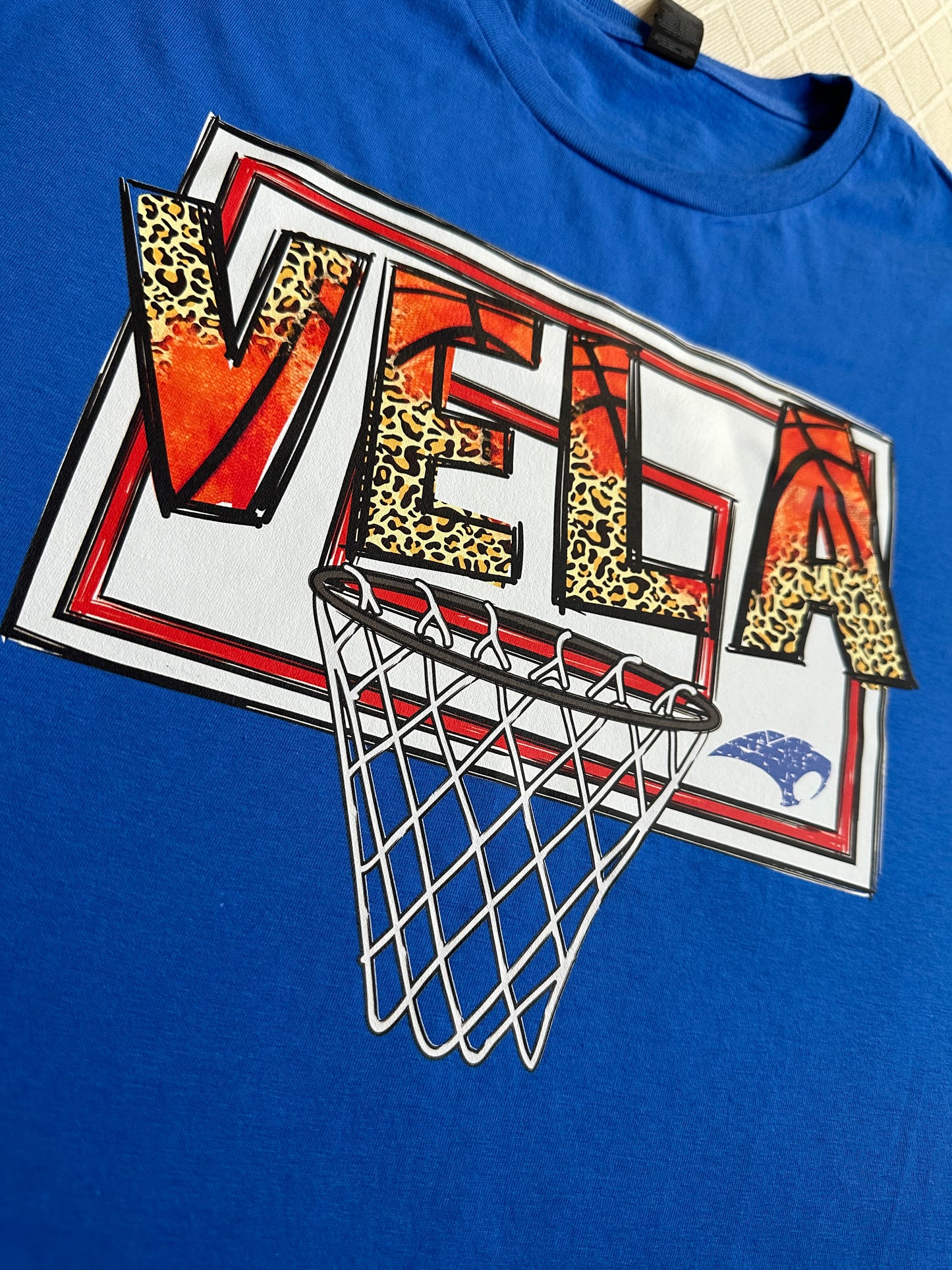 Basketball shirt with team name