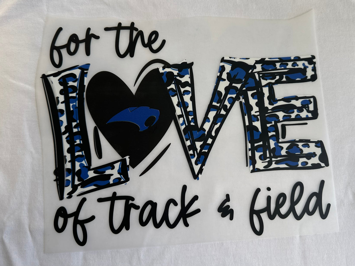 For the love of track & field shirt