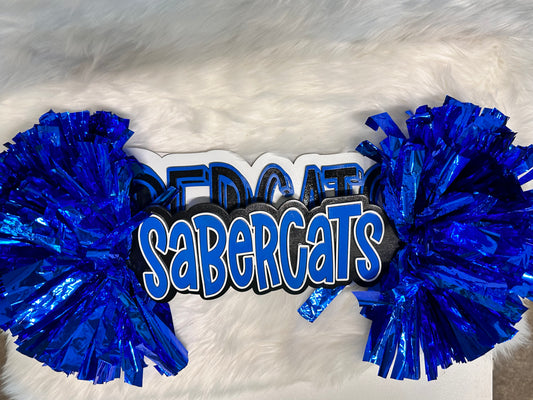 Football Custom Spirit stick 17"wide