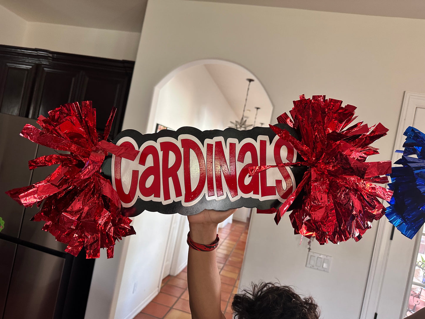 Football Custom Spirit stick 17"wide