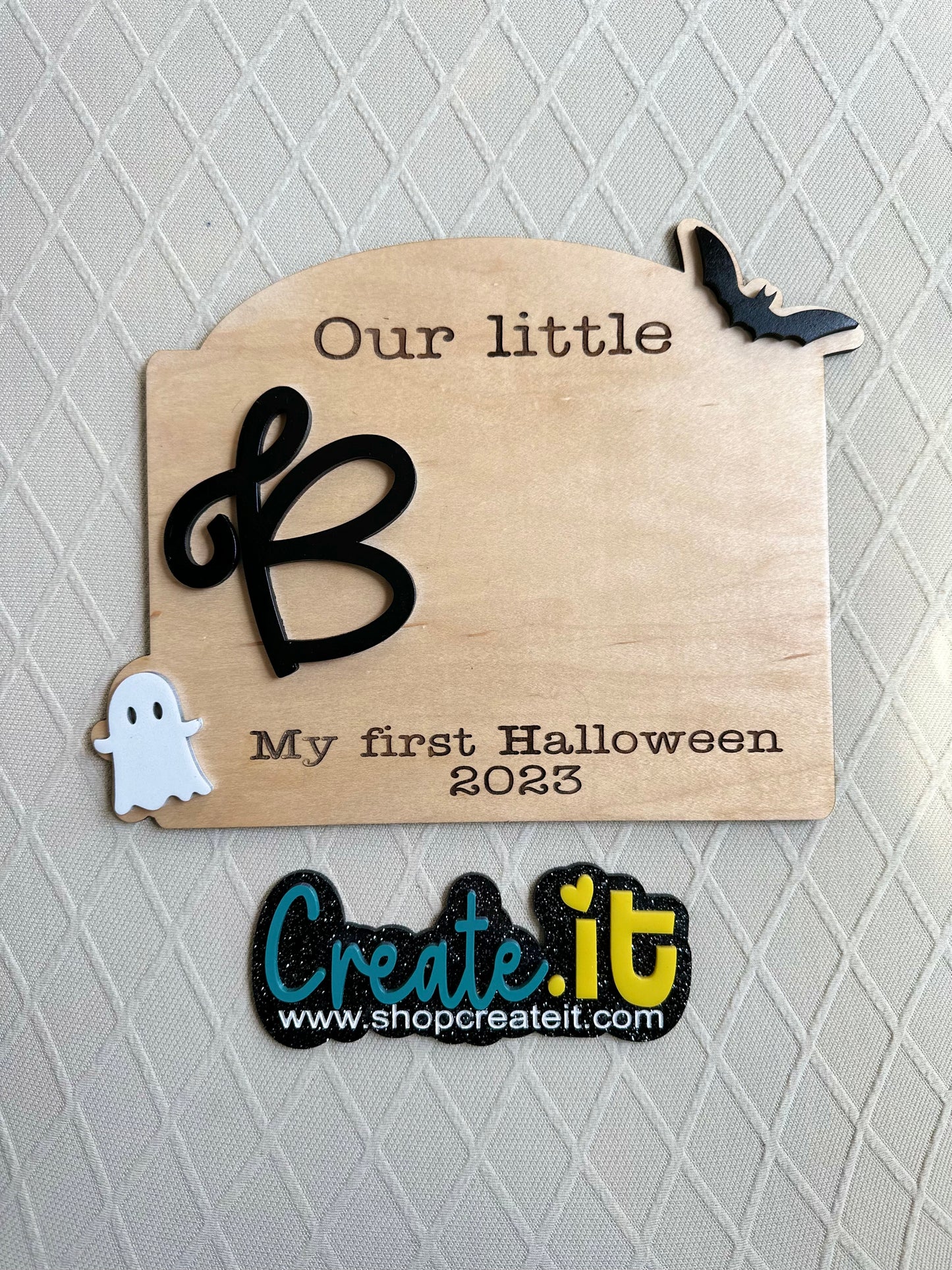 Our Little Boo sign