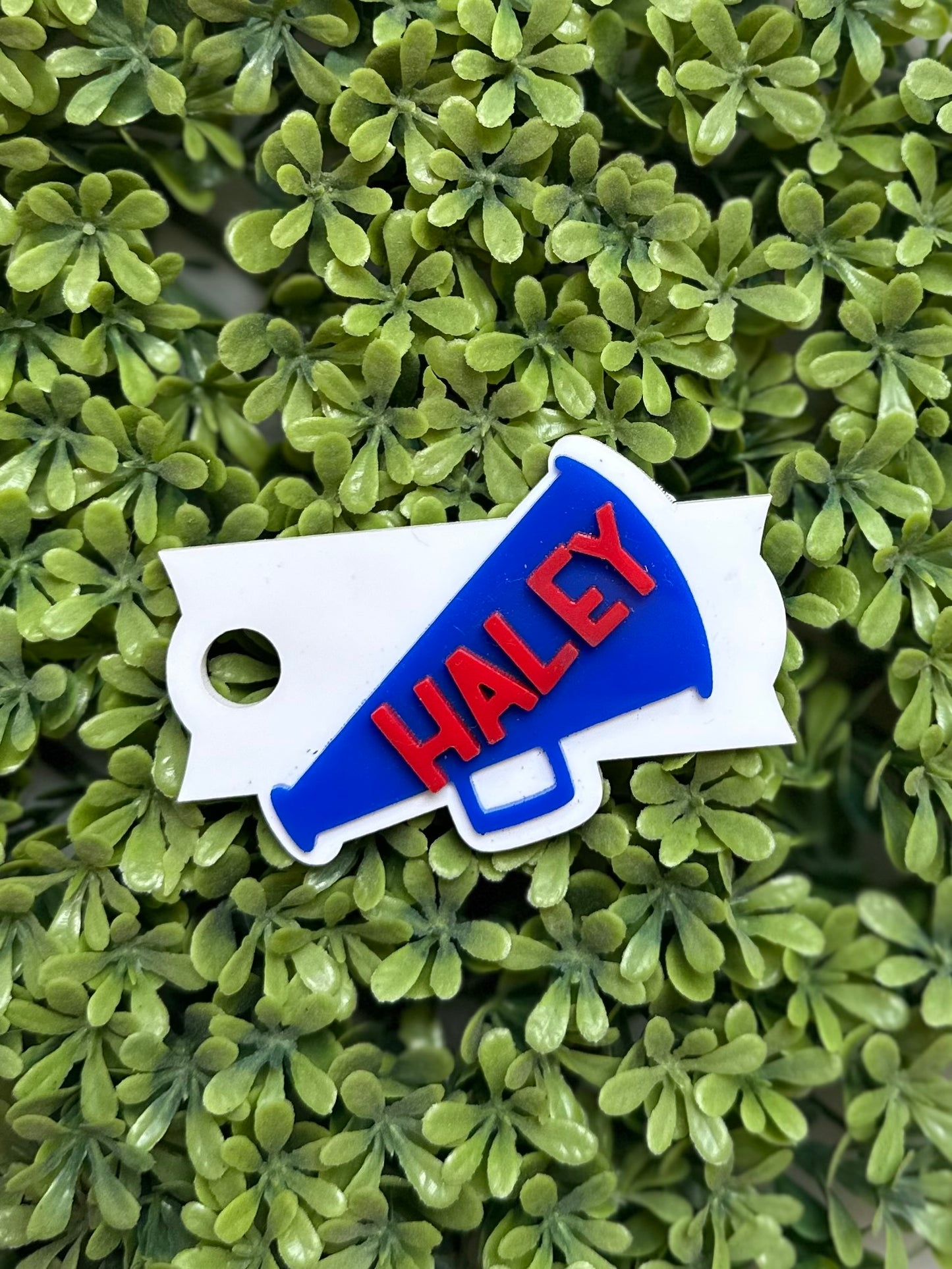 Megaphone Tumbler name tag