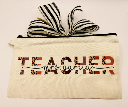 Teacher pencil pouch