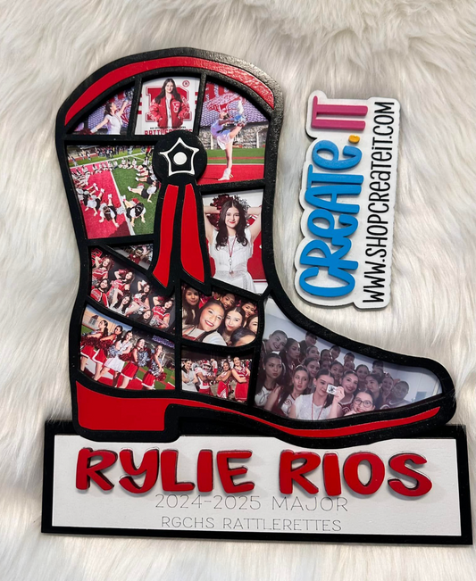 Drill Team Boot  Photo Collage Frame