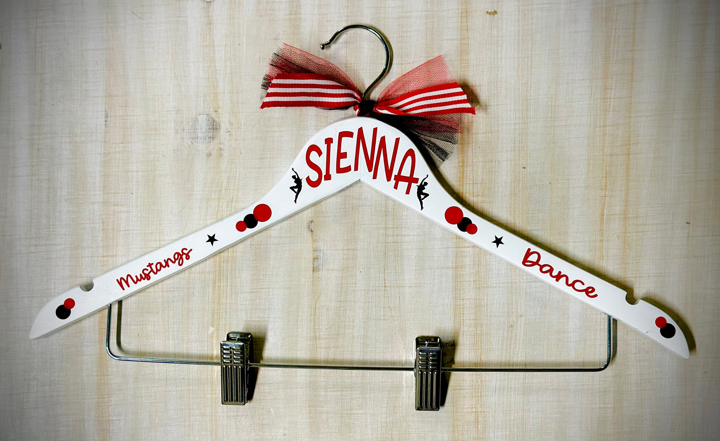 Personalized wood hanger