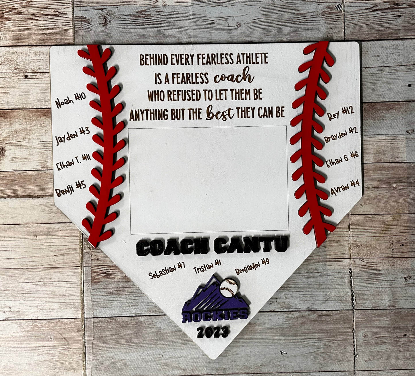 Fearless  Homeplate Coach sign