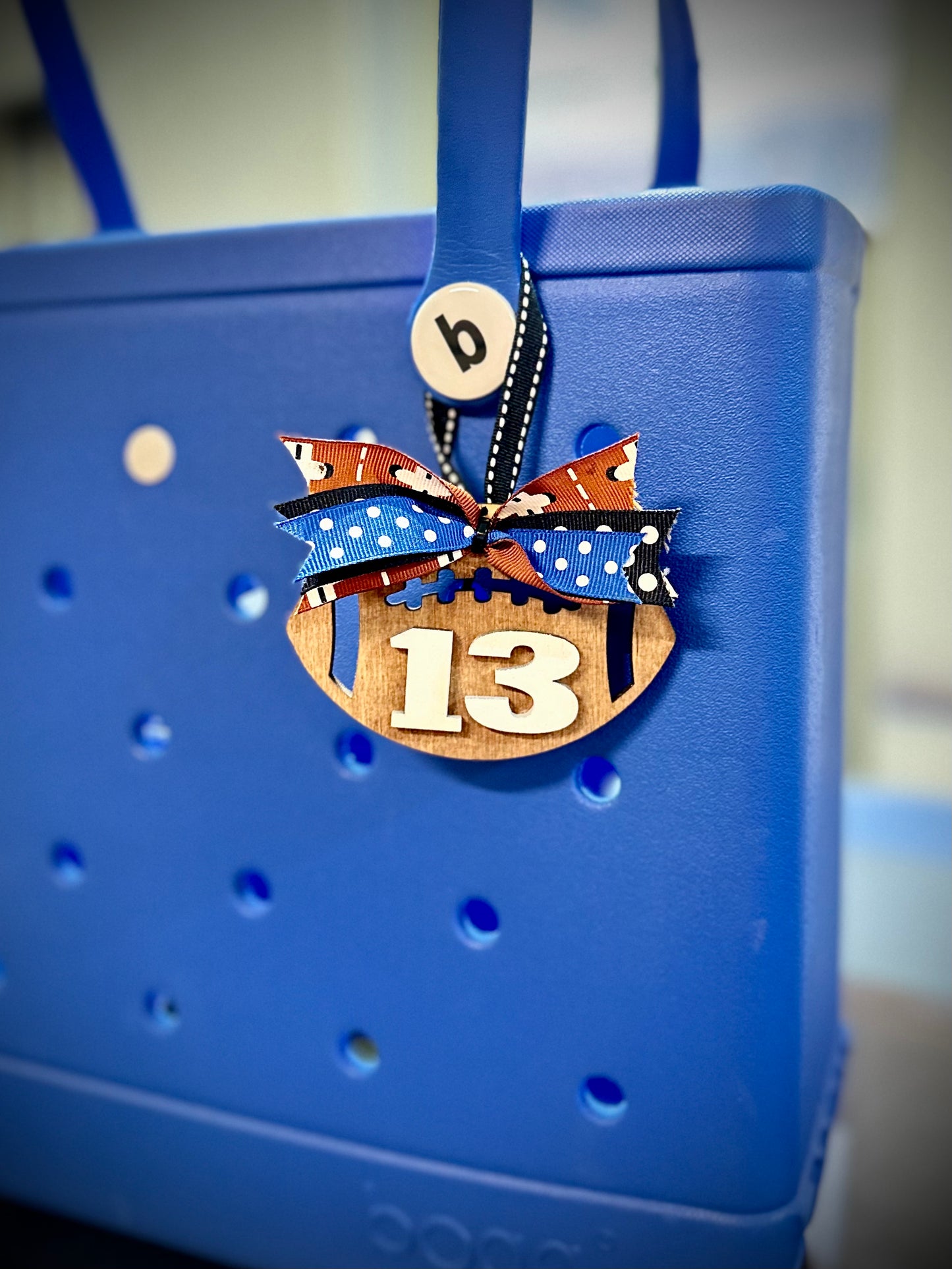 Bag Tag Football with number