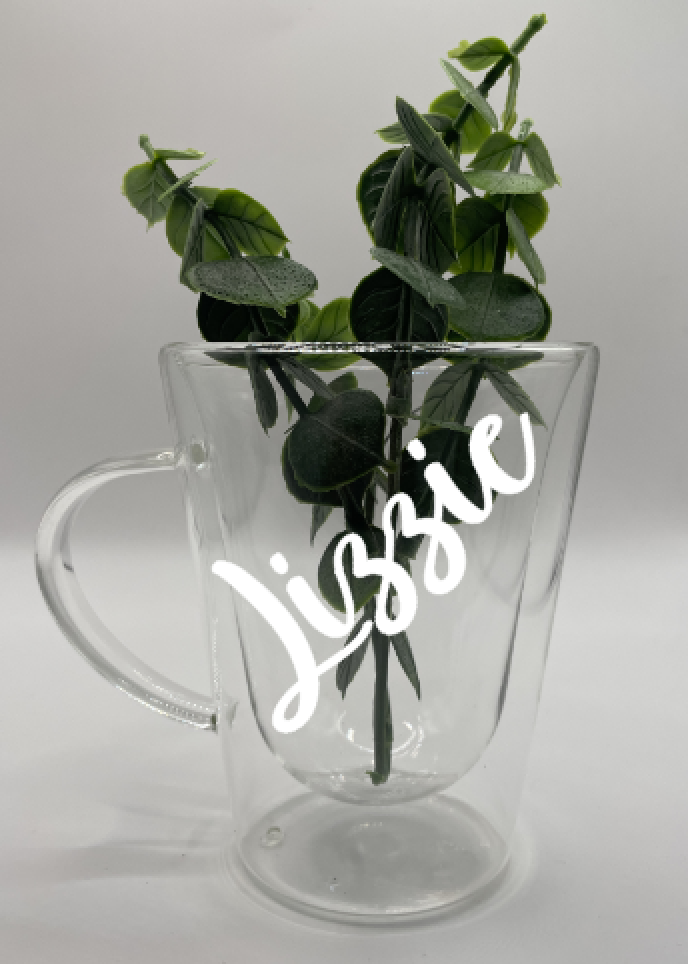 Clear hot/cold mug