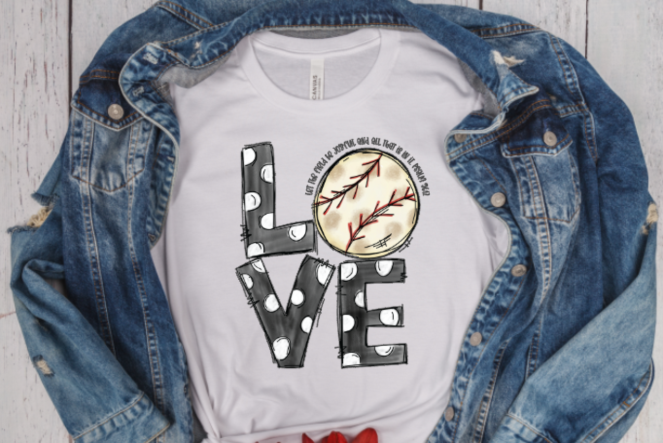 LOVE Baseball  Mom shirt