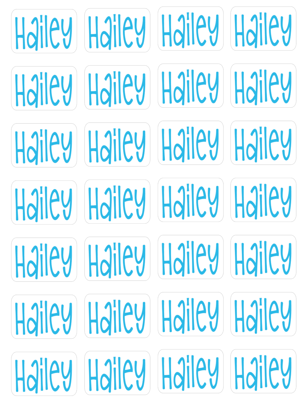 Personalized Sticker Sheet