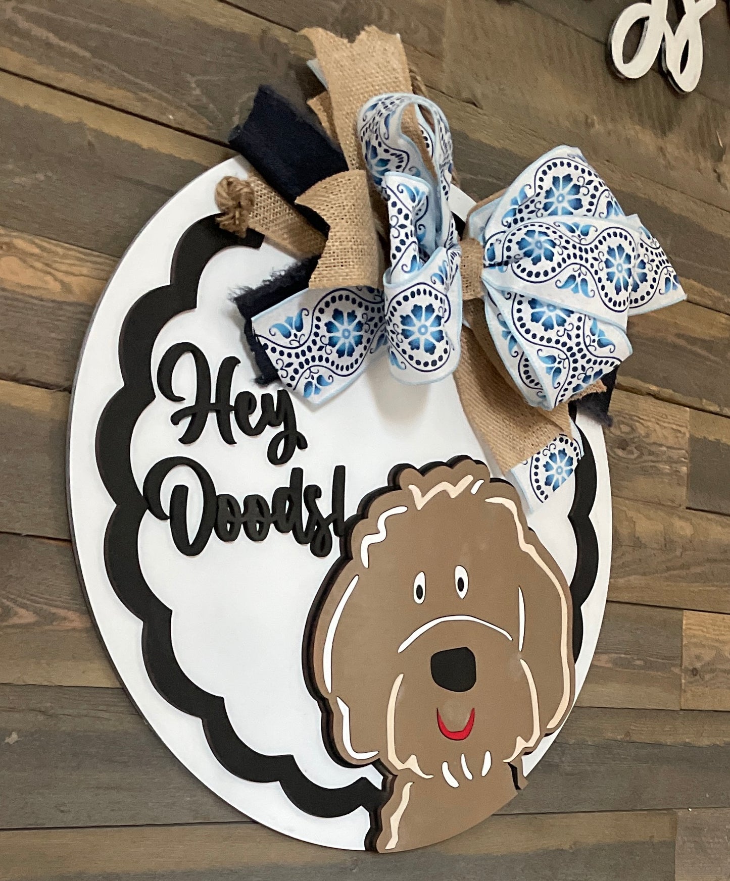 Hey Doods 18” Round sign